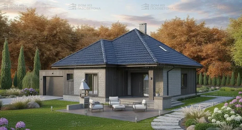 Проект Двухэтажный дом 11 на 14, 148 м2