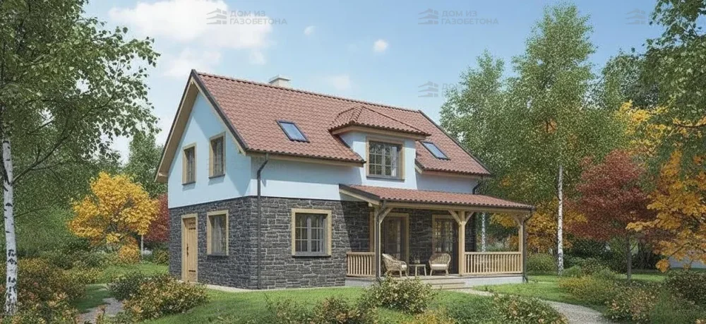 Проект Двухэтажный дом 15 на 14, 188 м2