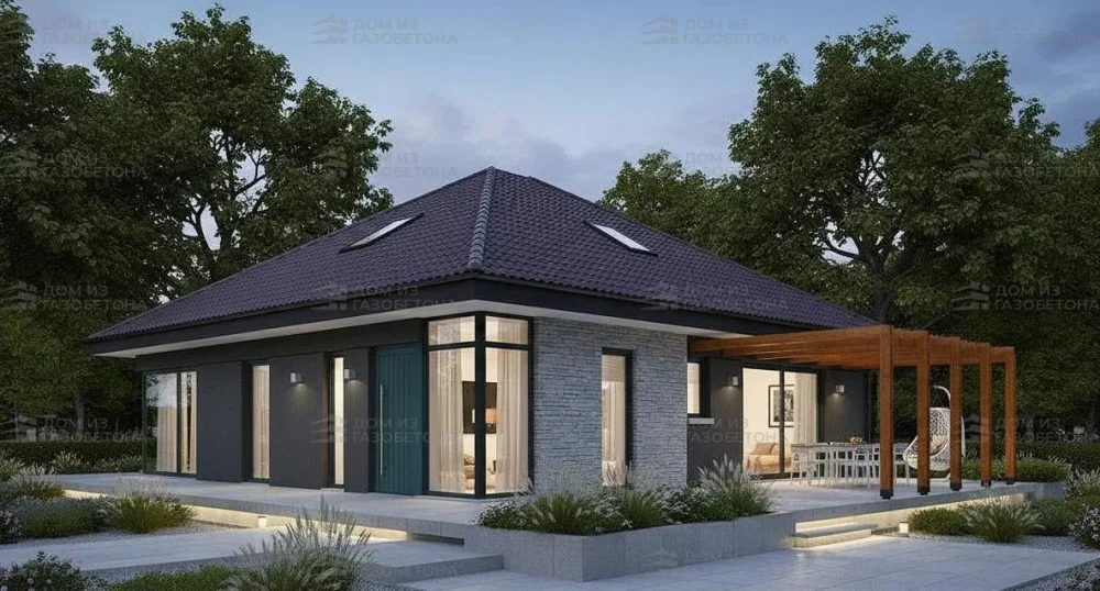 Проект Двухэтажный дом 15 на 16, 194 м2