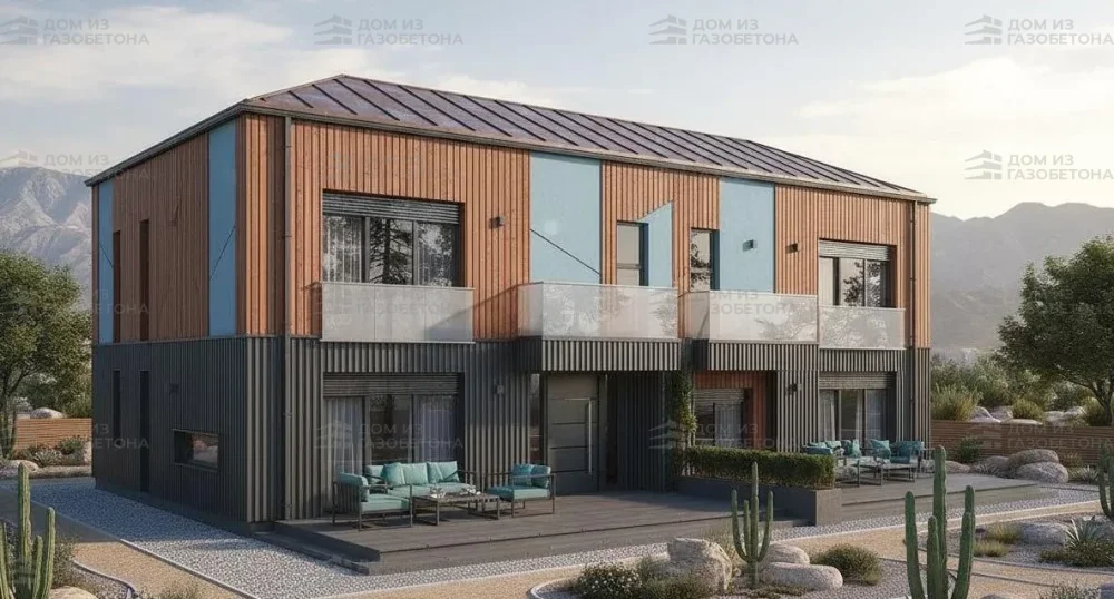 Проект Двухэтажный дом 16 на 15, 137 м2