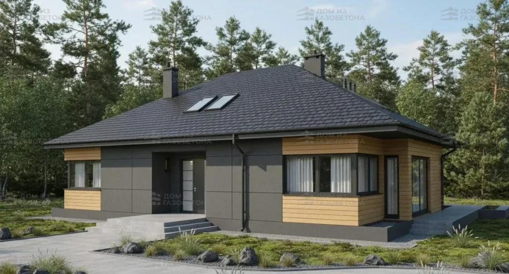 Проект Двухэтажный дом 16 на 12, 210 м2