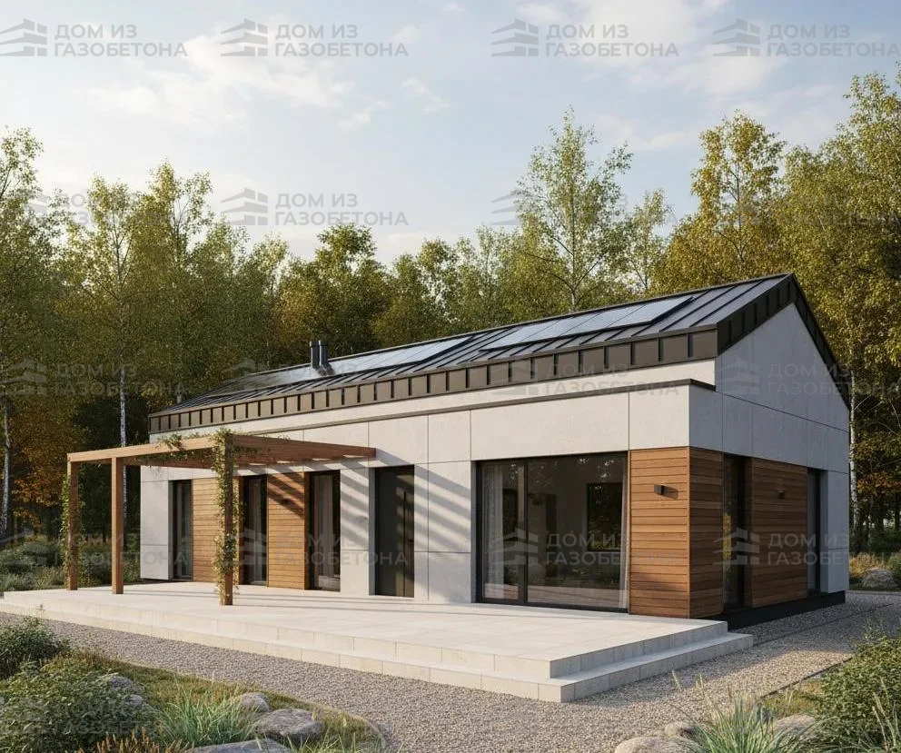 Проект Двухэтажный дом 7 на 8, 56 м2