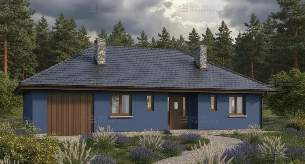 Проект Одноэтажный дом 14 на 10, 104 м2