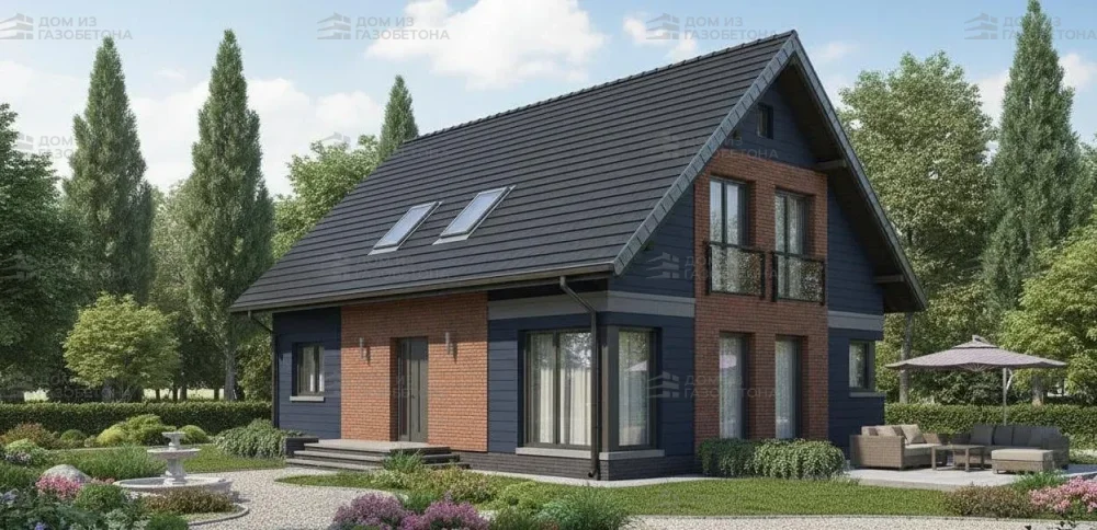 Проект Двухэтажный дом 12 на 10, 167 м2