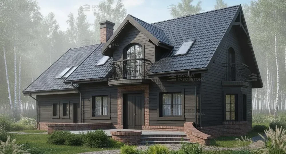 Проект Двухэтажный дом 16 на 10, 202 м2