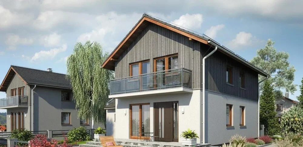 Проект Двухэтажный дом 10 на 10, 116 м2