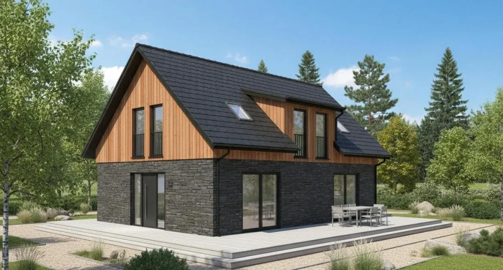 Проект Двухэтажный дом 15 на 12, 159 м2