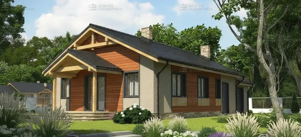 Проект Одноэтажный дом 16 на 10, 119 м2