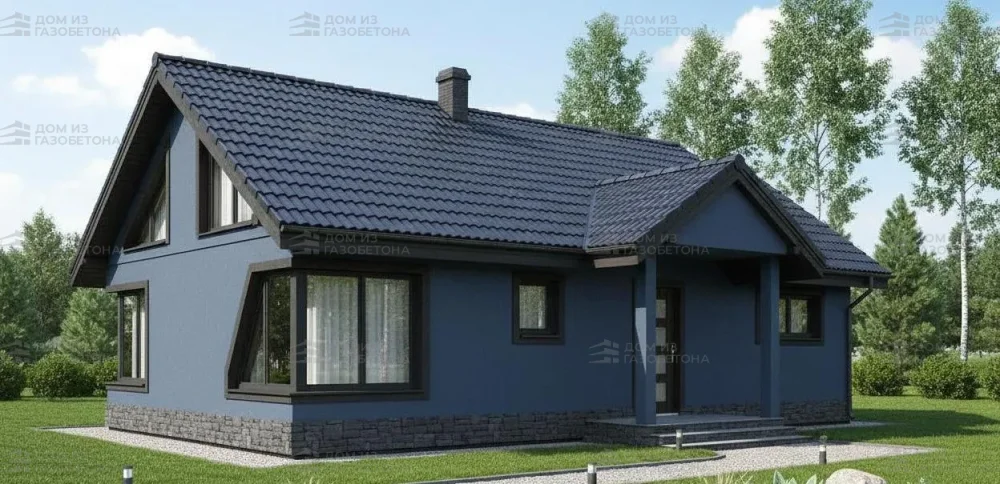 Проект Одноэтажный дом 14 на 11, 111 м2