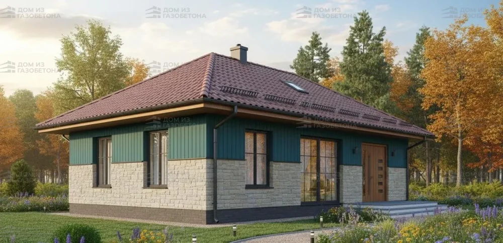 Проект Одноэтажный дом 14 на 11, 137 м2