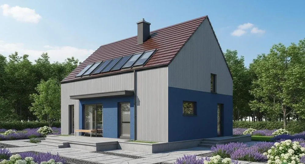 Проект Двухэтажный дом 11 на 8, 110 м2